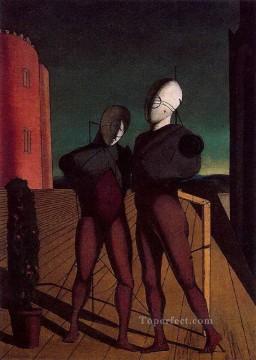 el dúo los modelos de la torre roja 1915 Giorgio de Chirico Surrealismo metafísico Pinturas al óleo